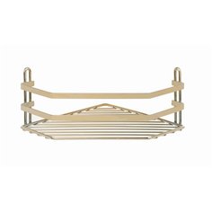 Полка в ванную угловая ES077G 1 ярус 20*20*10 золотистый Tekno Tel
