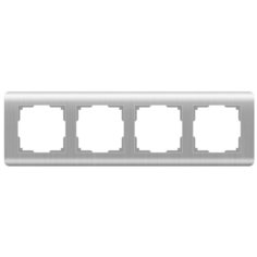Рамка 4п WerkelWL12-Frame-04, серебристый
