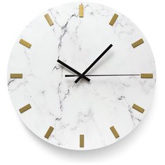 Настенные часы "Белый мрамор" 31 3D Decor