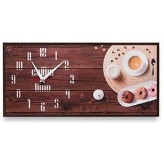 Настенные часы "Coffe time" 20*43 3D Decor