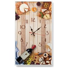 Настенные часы "Wine and cheese" 58*34 3D Decor