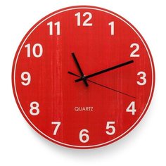 Настенные часы "Bright red" 31 3D Decor