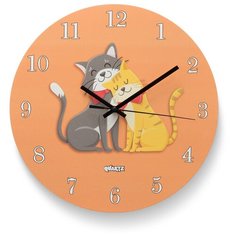 Настенные часы "Cute cats" 31 3D Decor