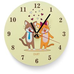 Настенные часы "Duet" 31 3D Decor