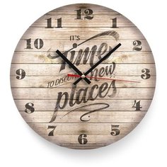 Настенные часы "Time new places" 31 3D Decor