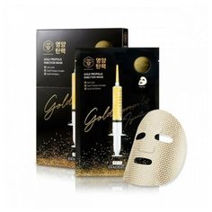 BanoBagi Gold Propolis Injection Mask Маска тканевая восстанавливающая маска с золотом и прополисом, 5шт.
