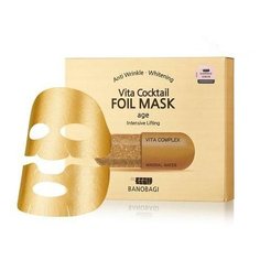 BanoBagi Vita Cocktail Age Foil Mask - Маска фольгированная омолаживающая, 10шт.