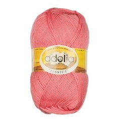 Пряжа Adelia "JESSICA" 67% шерсть, 33% полиэстер №24 т.розовый - 5 мотков по 100 г