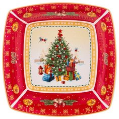 Салатник с новым годом! елка 15,5см красный Lefard (85-1620)