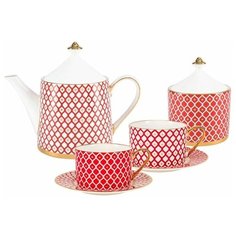 Сервиз чайный ф. Идиллия рис. Скарлетт (10 предметов) Императорский фарфоровый завод