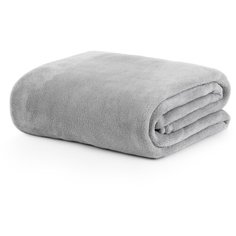 Плед-покрывало велсофт 130х180 светло-серый Under the Blanket