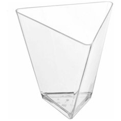 Форма фуршетная, чашка Треугольник прозрачная, 70 мл, 25 шт/уп Pokrov Plast