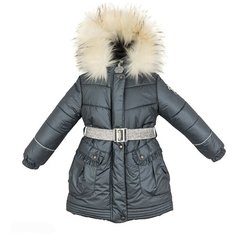 Куртка для девочек MILLA K19428-159, Kerry, Размер 110, Цвет 159-темно-серый с блеском
