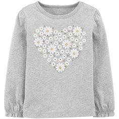 Лонгслив Carters, размер 24M, серый Carters