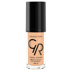 Golden Rose Тональный крем Total Cover 2in1 Foundation & Concealer, 30 мл, оттенок: 13 Natural Tan