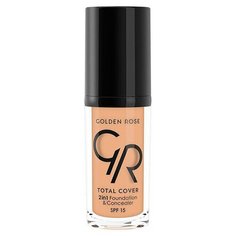 Golden Rose Тональный крем Total Cover 2in1 Foundation & Concealer, 30 мл, оттенок: 15-warm sand