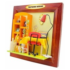 Румбокс 13632 Настенная рамка-открытка "DIY House "Творческих успехов!" Hobby Day