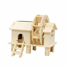 3D деревянный пазл Robotime Солнечные механизмы Водяная мельница