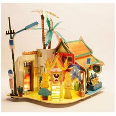 3D деревянный пазл Robotime Серия Дома - Солнечный Чиангмэй