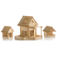 Деревянный конструктор "Домик из панелек" арт.Dom 10 Balance Toys
