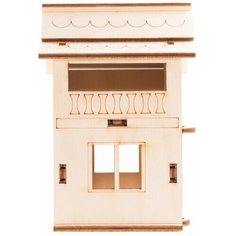 Деревянный конструктор минимир "Домик с мансардой" арт.Min 02 Balance Toys