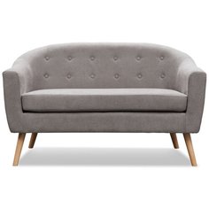 Диван Florence 2-х местный, серо-бежевый/натуральный I Modern