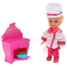 Кукла Карапуз Машенька в костюме повара, 12 см, MARY019X-RU