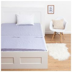 Простыня LoveLife "Клетка", серый, 150*215 см, 100 % хлопок, сатин 5797862