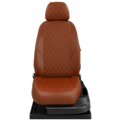 Авточехлы для Skoda Kodiaq с 2017-н.в. джип Задняя спинка 40 на 20 на 40, сиденье 40 на 60. Пас-ая спинка НЕ складывается в столик. Передний подлокотник. Задний подлокотник (молния + чехол), 5 подголовников (Шкода Кодиак). ЭК-27 фокс/фокс РОМБ: Фокс Avtolider1