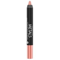 Golden Rose помада для губ Matte Metallic Lip Crayon матовая, оттенок 02