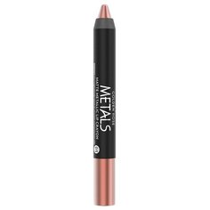 Golden Rose помада для губ Matte Metallic Lip Crayon матовая, оттенок 03