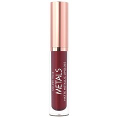 Golden Rose Блеск для губ Metals Matte Metallic Lipgloss, 58 plum