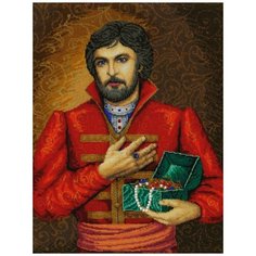 Золотые Ручки Набор для вышивания бисером Княжеский подарок 39 х 50 см (ЛМ-018)