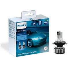 Лампа светодиодная Philips Ultinon Essential LED H4 12/24V 21W P43t, 2 шт. (бокс)
