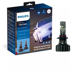 Лампа светодиодная Philips Ultinon Pro9000 HL HB3/HB4 12/24V 20W P20d/P22d, 2 шт. (бокс)
