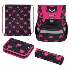 Ранец Herlitz LOOP PLUS Black Cat с наполнением