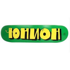 Дека для скейтборда Union Team 1 цвет зелёно-жёлтый размер 8,3x32,125 конкейв medium Юнион
