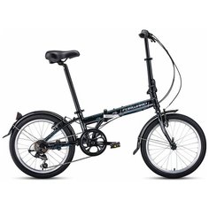 Городской велосипед FORWARD Enigma 20 2.0 (2020) черный/белый 11" (требует финальной сборки)