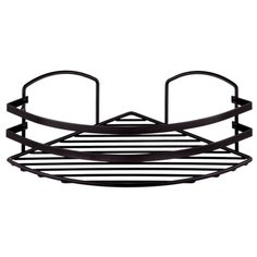 Полка в ванную угловая LM007B 1 ярус 24*24*17 чёрный матовый Tekno Tel