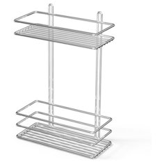 Полка в ванную прямая LM005 2 яруса 25*11*37 хром Tekno Tel