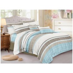 КПБ Cleo полисатин "Art Color" двуспальный 175*215*1 200*220*1(±5) 70*70*2(±2) 20/028-AC