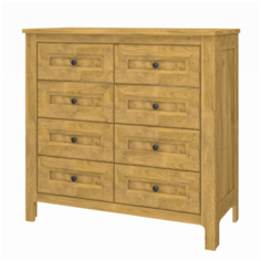 Комод WellMaker К1-100 Норманн, цвет Натура, 8 ящиков