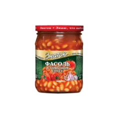 Фасоль в томатном соусе (0,500 кг) стекло Знаток