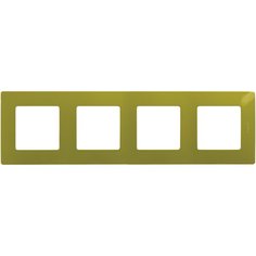 Рамка 4п Legrand672544 Etika, зеленый