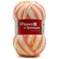 Пряжа из Троицка Подмосковная принт, секц. 100гр. 250м. (50%шерсть, 50%акрил) (4090 секционный), 10 мотков Троицкая камвольная фабрика