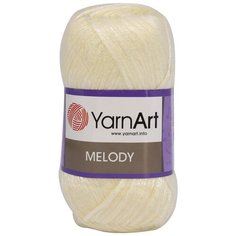 Пряжа YarnArt Melody 100гр 230м (9% шерсть, 21% акрил, 70% полиамид) (880 молочный) 5 шт