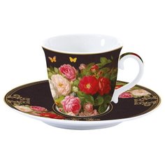 Чашка с блюдцем "Victorian Garden" в подарочной упаковке Easy Life