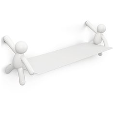 Полка Buddy белая Umbra