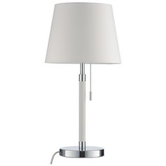 Лампа настольная Venice, белая, хром Frandsen