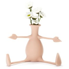 Ваза для цветов с гибкими ручками Florino персиковая Peleg Design